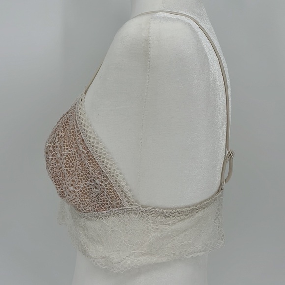 Victoria’s Secret Lace Bralette Cream and White Size Large - Picture 4 of 10